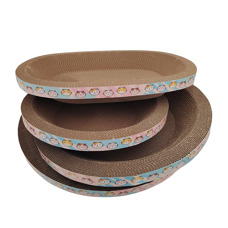 Circular cat scratch board